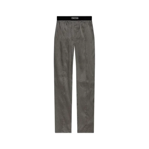 Logo Print Pajama Pants