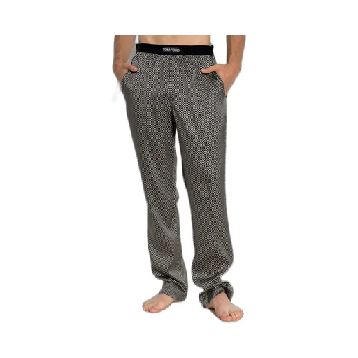 Logo Print Pajama Pants