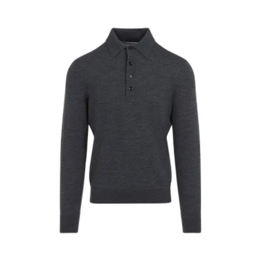 Long-Sleeved Polo Shirt