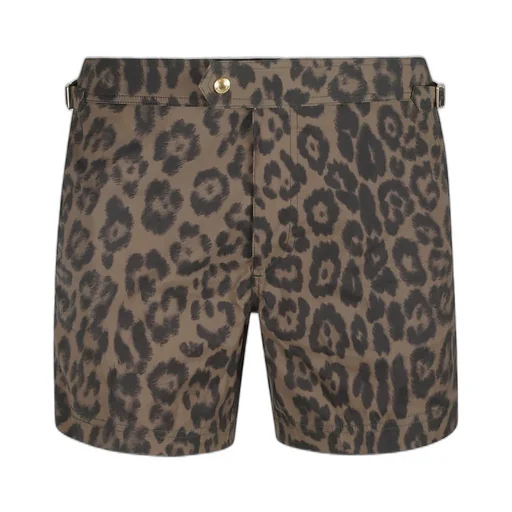 Leopard Print Swim Shorts
