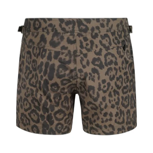 Leopard Print Swim Shorts