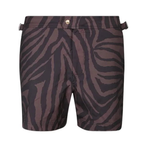 Zebra Print Swim Shorts