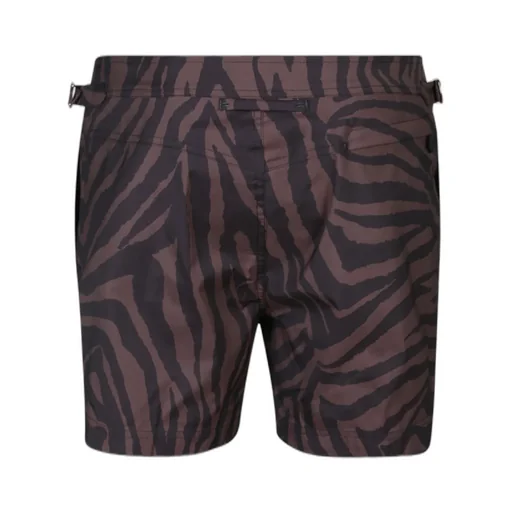 Zebra Print Swim Shorts