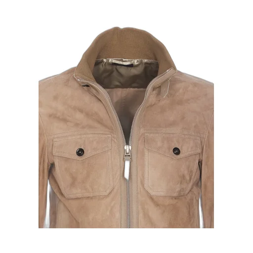 Suede Bomber Jacket