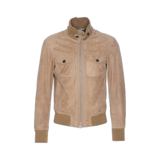 Suede Bomber Jacket