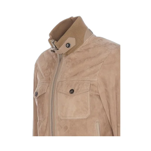 Suede Bomber Jacket