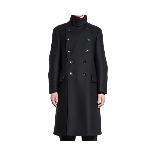 Double-Breasted Wool Coat