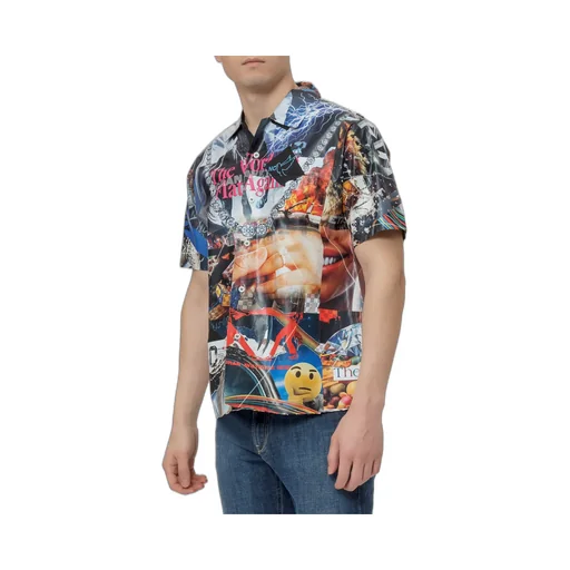 Collage Print Short Sleeve Shirt