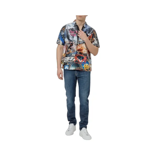 Collage Print Short Sleeve Shirt