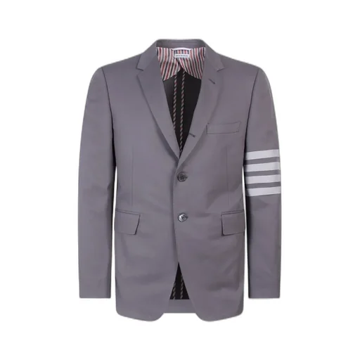 Single-Breasted Blazer With Four Stripes