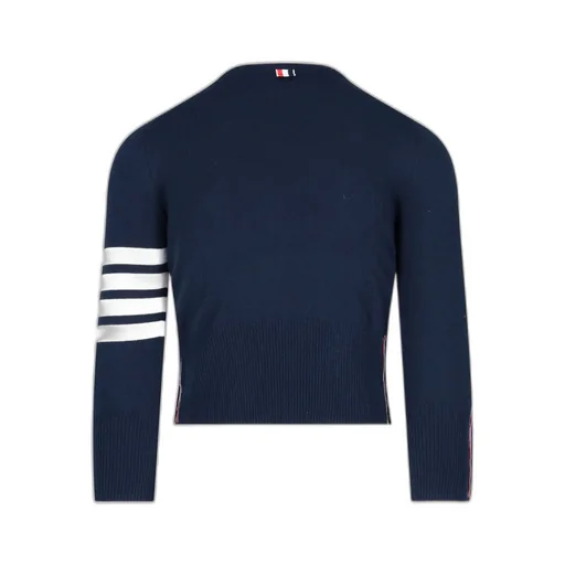 Crewneck Sweater With Four-Bar Stripe