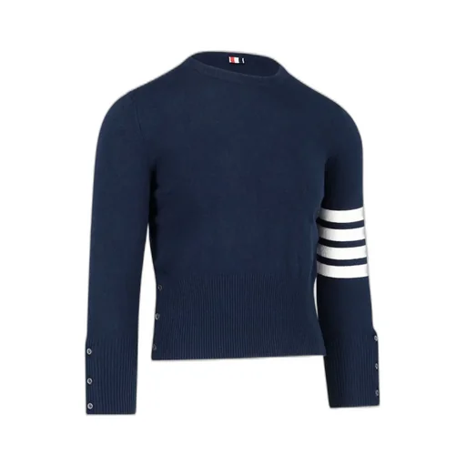 Crewneck Sweater With Four-Bar Stripe