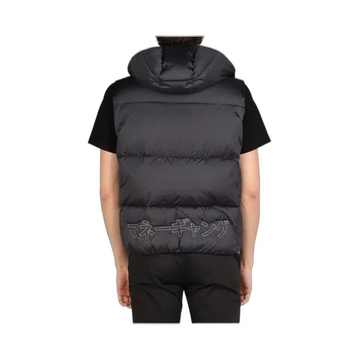 Padded Vest With Hood