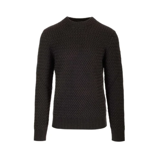 Textured Crewneck Sweater
