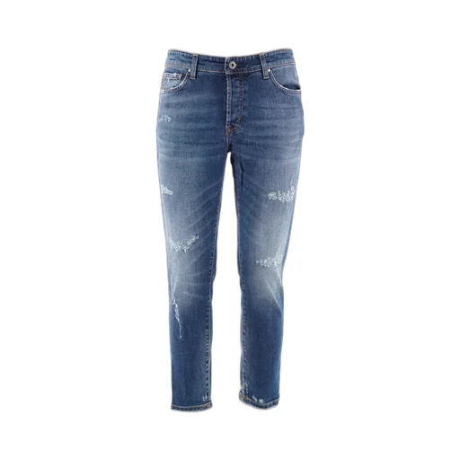 Distressed Straight Leg Jeans