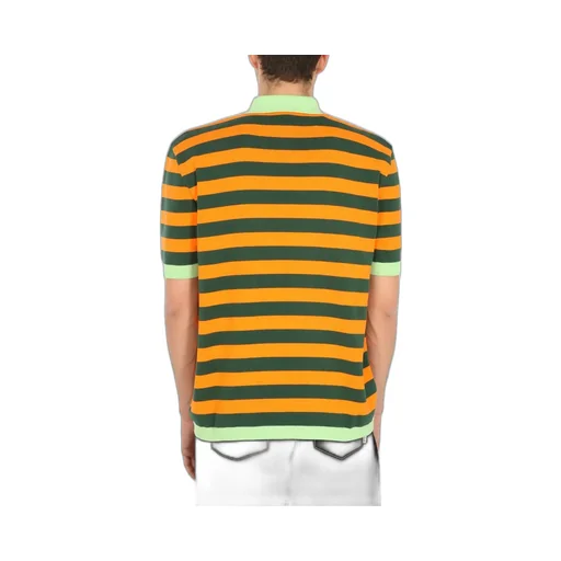 Striped Zip Polo Shirt