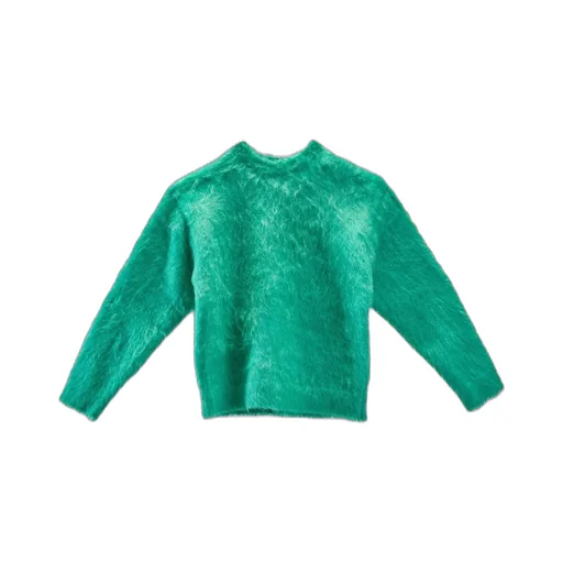 Fuzzy Mock Neck Sweater