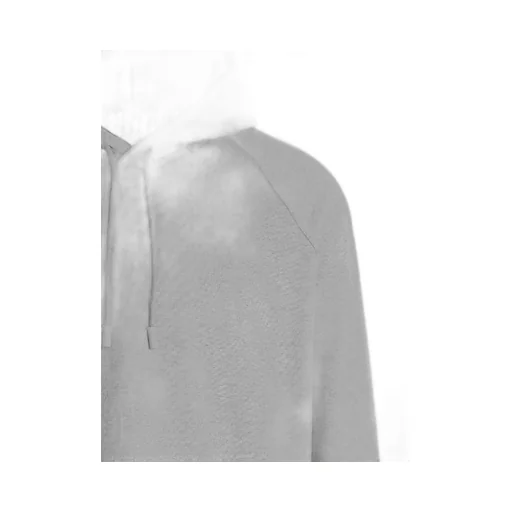 Hooded Sweatshirt With Layered Shirt Hem