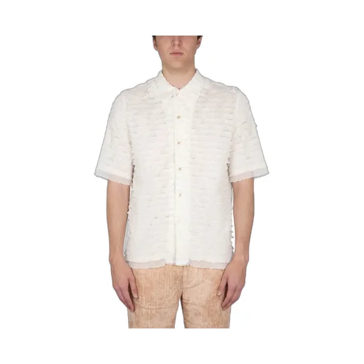 Short Sleeve Ruffle Shirt