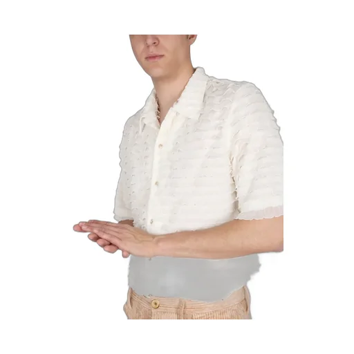 Short Sleeve Ruffle Shirt