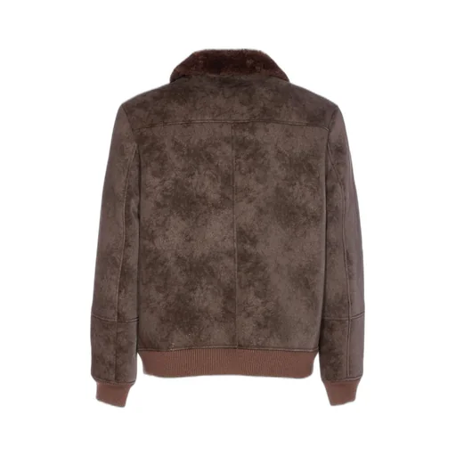 Bomber Jacket With Shearling Collar