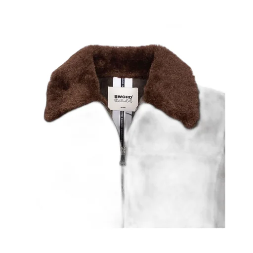 Bomber Jacket With Shearling Collar