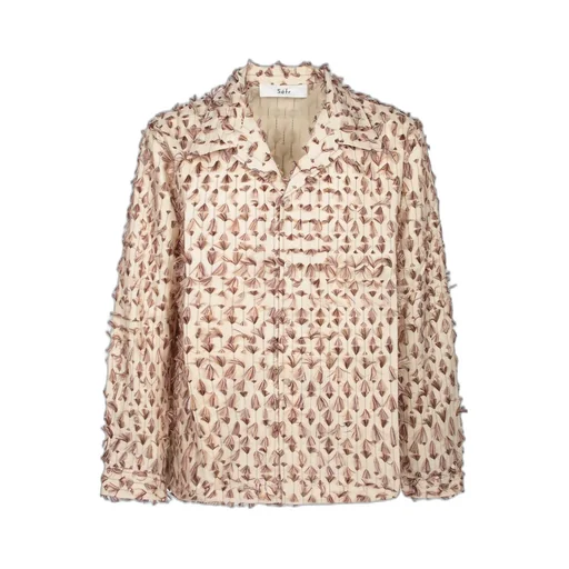 Textured Button-Up Shirt