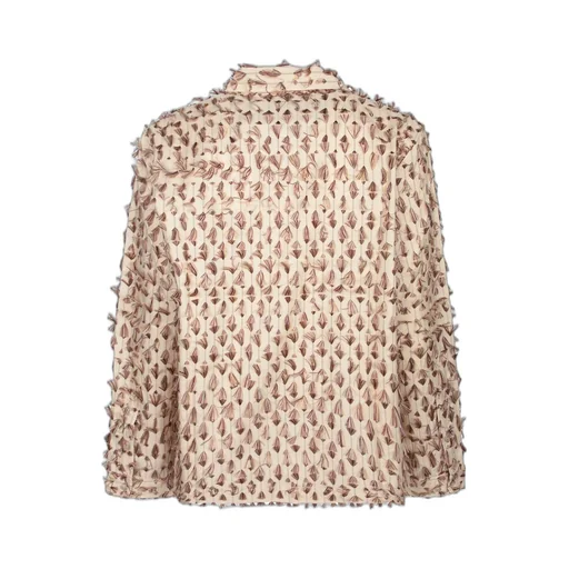 Textured Button-Up Shirt