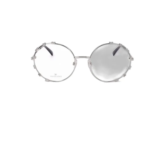 Round Eyeglasses With Crystal Embellishments