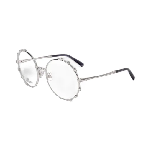 Round Eyeglasses With Crystal Embellishments