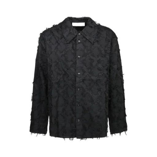 Textured Button-Up Shirt