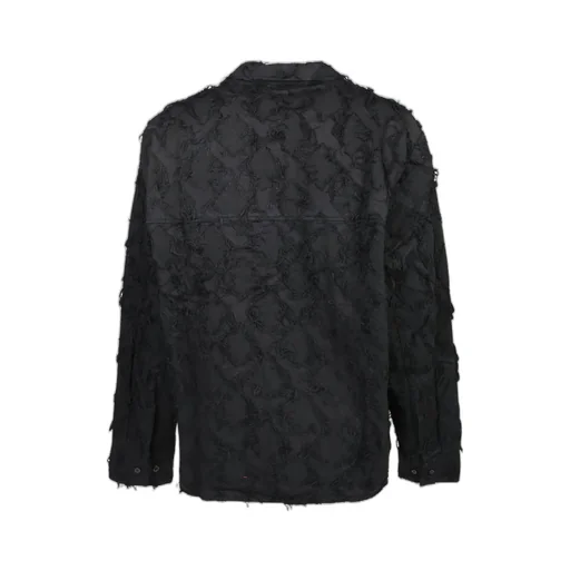 Textured Button-Up Shirt