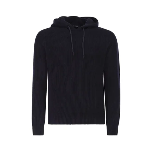 Ribbed Knit Hoodie