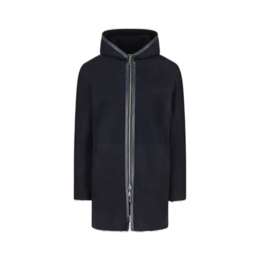 Hooded Shearling Coat