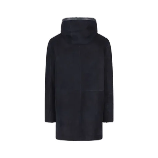 Hooded Shearling Coat
