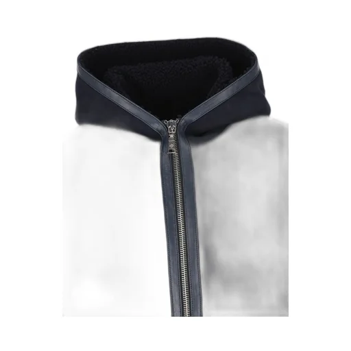 Hooded Shearling Coat