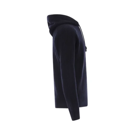 Ribbed Knit Hoodie