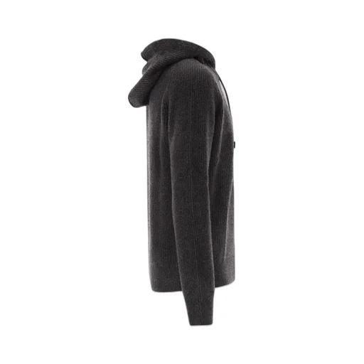 Ribbed Knit Hoodie