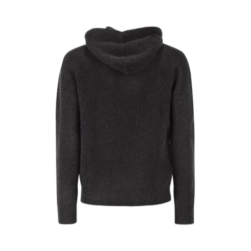 Ribbed Knit Hoodie