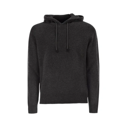 Ribbed Knit Hoodie
