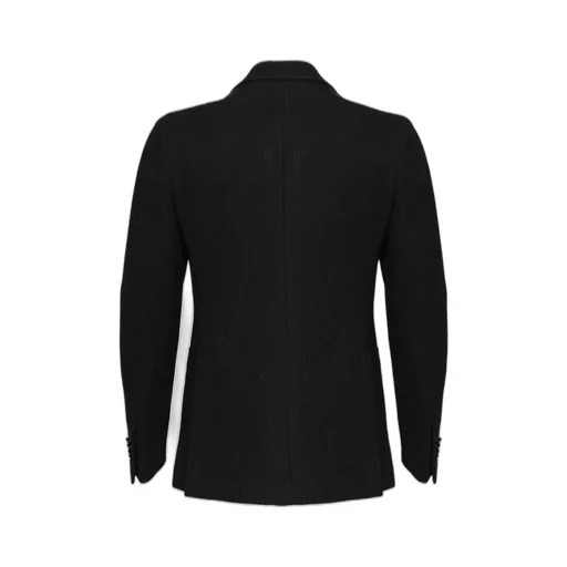 Double-Breasted Knit Blazer