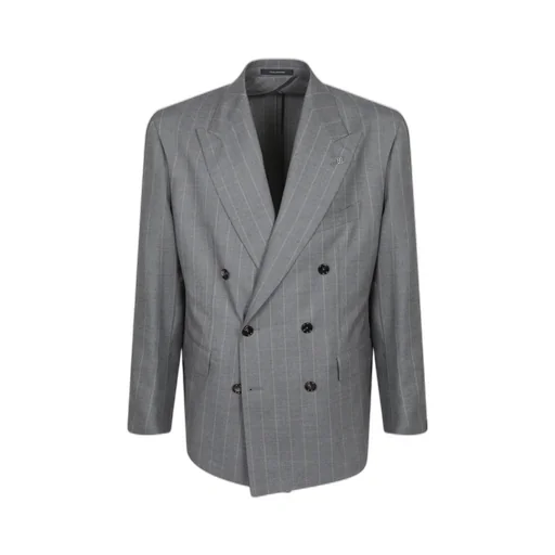 Double-Breasted Pinstripe Suit