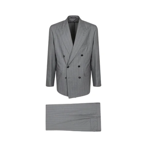 Double-Breasted Pinstripe Suit