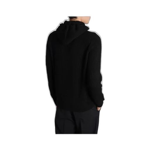 Ribbed Knit Hoodie