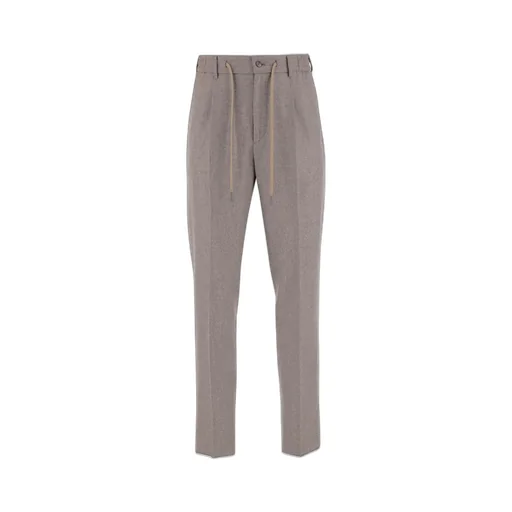 Pleated Trousers With Drawstring