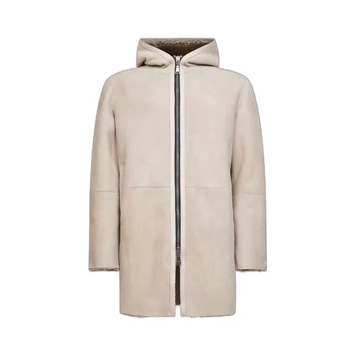 Shearling Hooded Coat