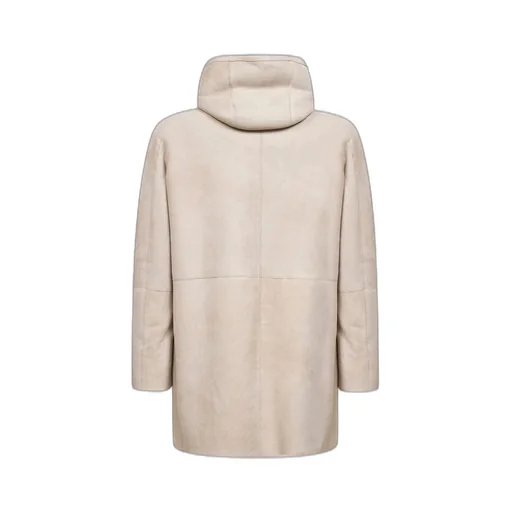 Shearling Hooded Coat