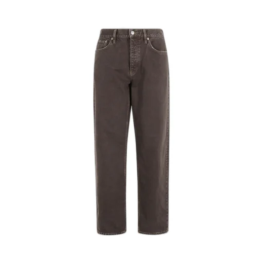 High-Waisted Straight-Leg Jeans