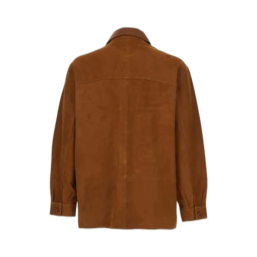 Oversized Suede Shirt Jacket
