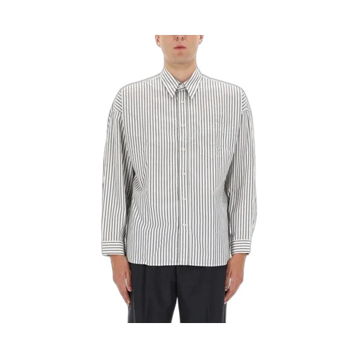 Striped Button-Down Shirt